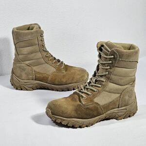 smith and wesson Tan Suede Tactical Desert Combat Boots Womens Size 6